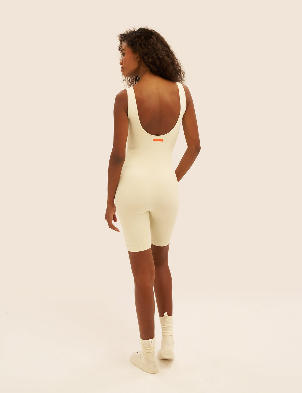 Seamless Knit Short Unitard 1