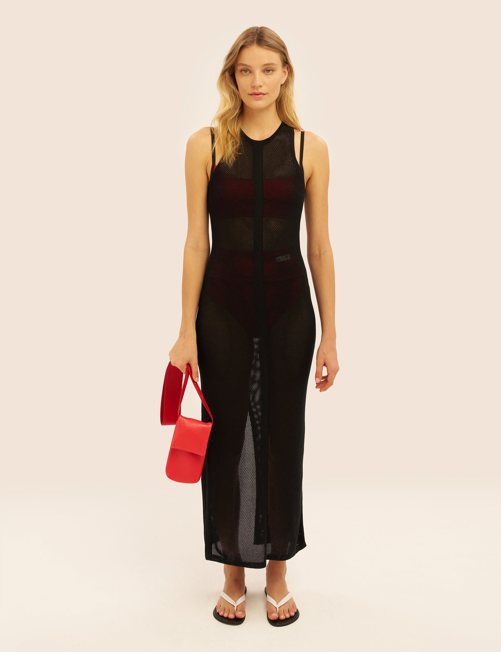 Women's Mesh Dress in Black