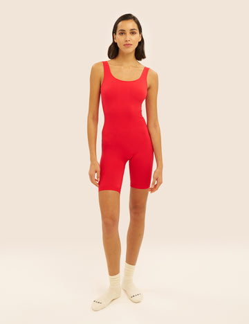 Seamless Knit Short Unitard 1
