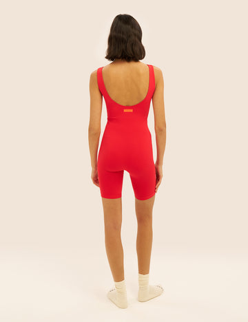 Seamless Knit Short Unitard 2