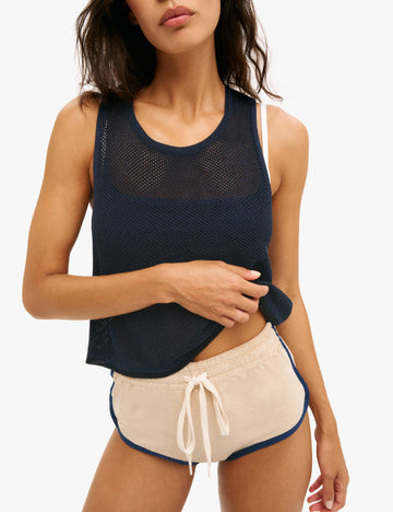 Knitted Mesh Crop Top 1