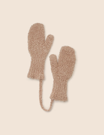 Boucle Knitted Mittens 2