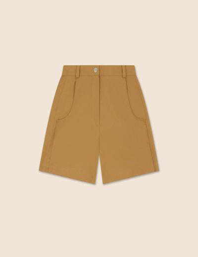 Patched Shorts