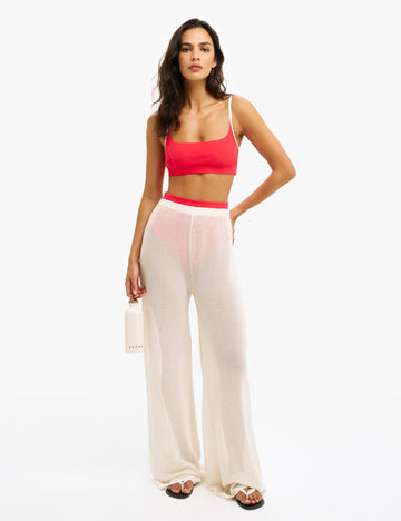 Knitted Mesh Trousers 1