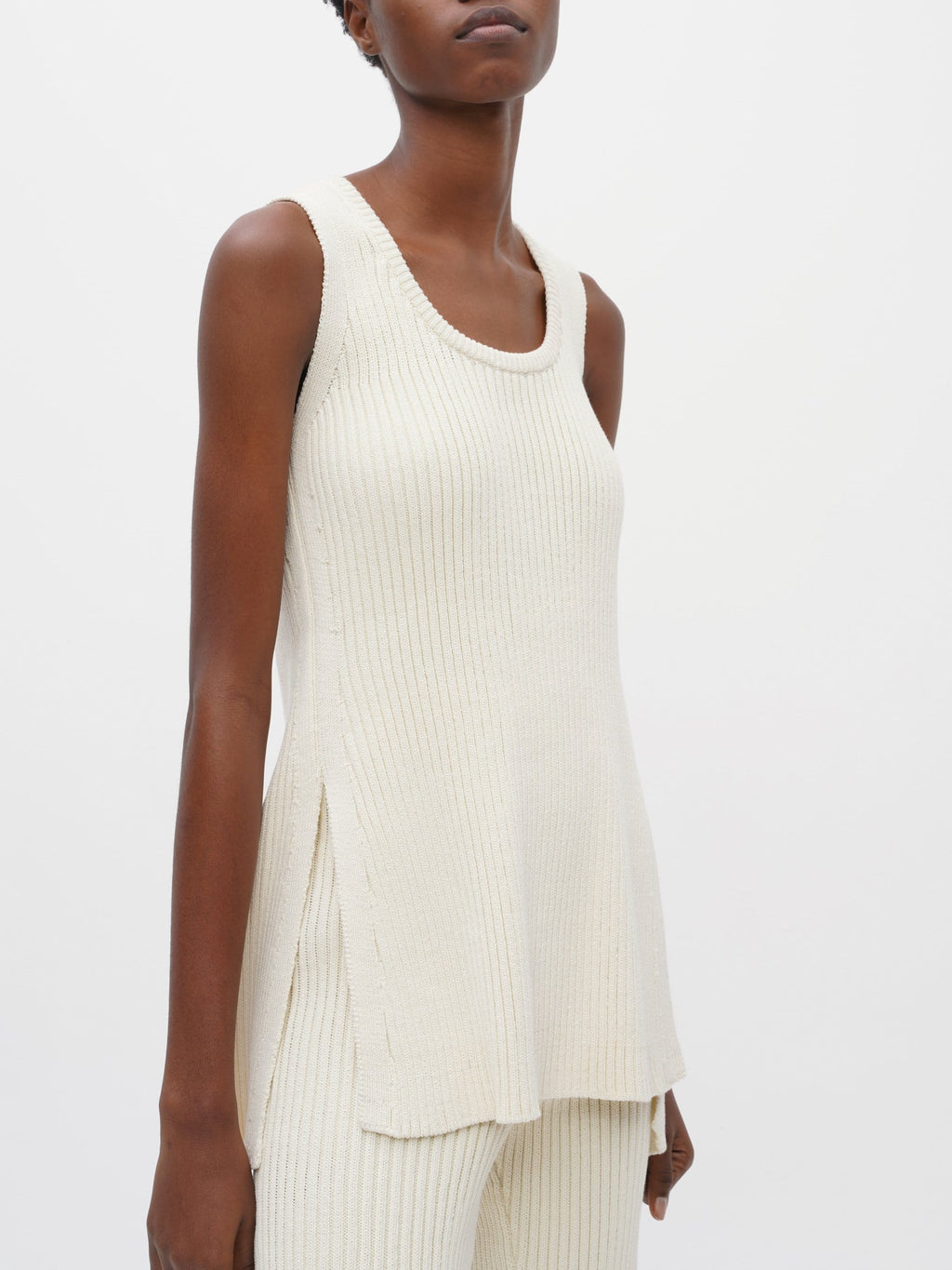 Sleeveless Rib Tank 1
